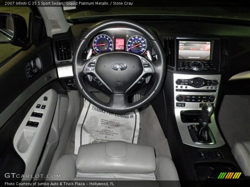 Liquid Platinum Metallic / Stone Gray 2007 Infiniti G 35 S Sport Sedan