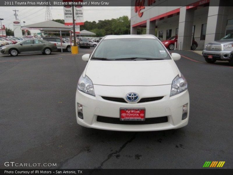 Blizzard White Pearl / Misty Gray 2011 Toyota Prius Hybrid I
