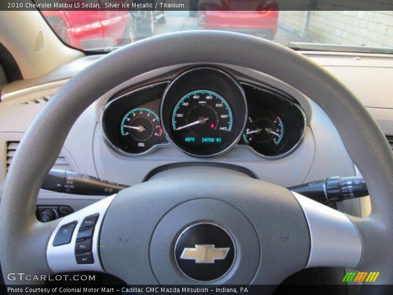 Silver Ice Metallic / Titanium 2010 Chevrolet Malibu LS Sedan