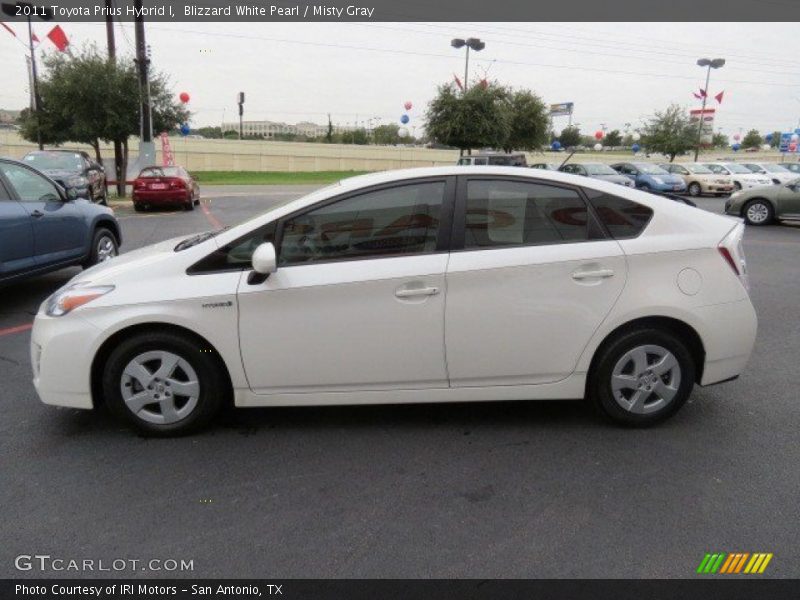 Blizzard White Pearl / Misty Gray 2011 Toyota Prius Hybrid I