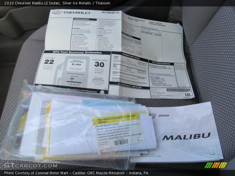 Silver Ice Metallic / Titanium 2010 Chevrolet Malibu LS Sedan