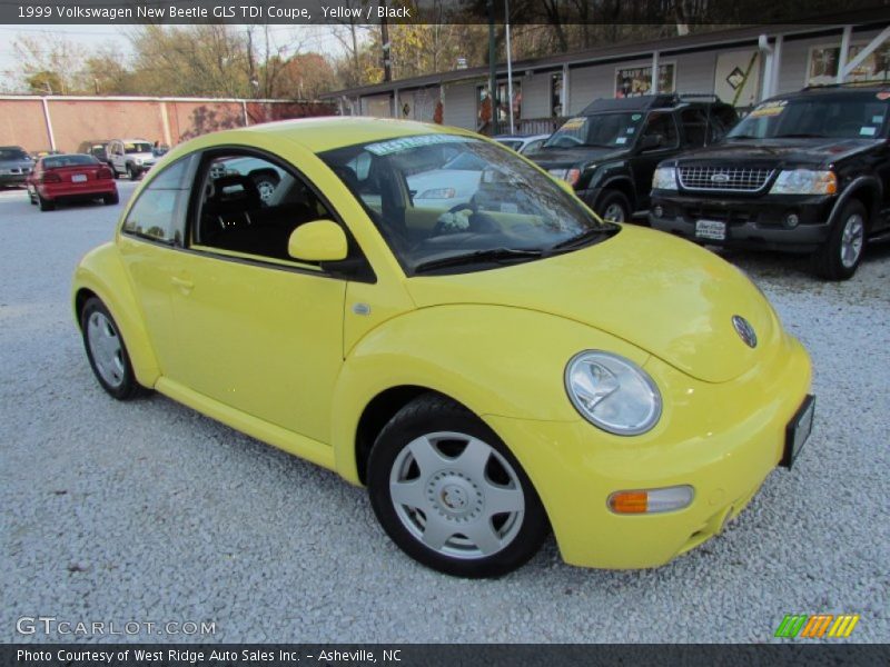 Yellow / Black 1999 Volkswagen New Beetle GLS TDI Coupe