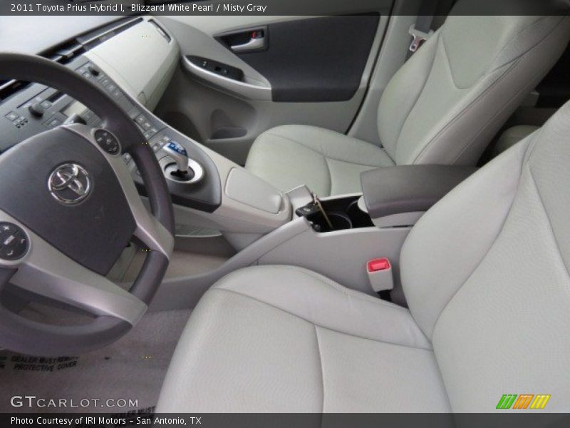 Blizzard White Pearl / Misty Gray 2011 Toyota Prius Hybrid I
