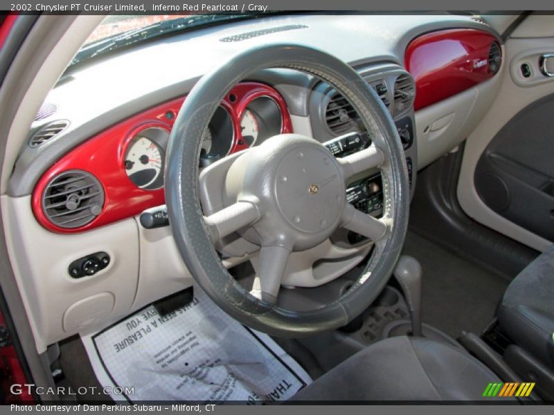 Inferno Red Pearlcoat / Gray 2002 Chrysler PT Cruiser Limited