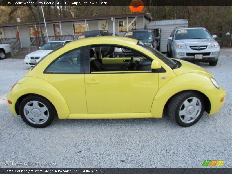 Yellow / Black 1999 Volkswagen New Beetle GLS TDI Coupe