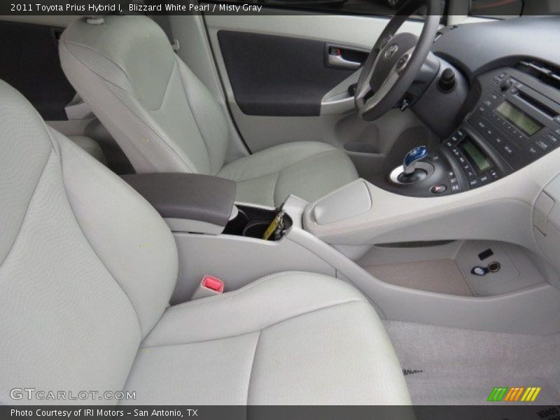 Blizzard White Pearl / Misty Gray 2011 Toyota Prius Hybrid I