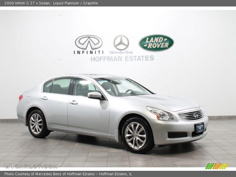Liquid Platinum / Graphite 2009 Infiniti G 37 x Sedan