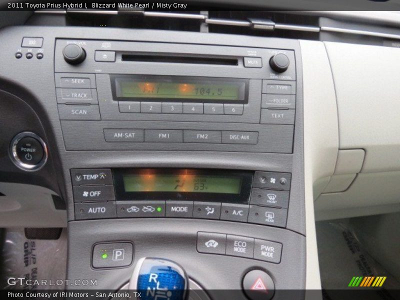 Blizzard White Pearl / Misty Gray 2011 Toyota Prius Hybrid I
