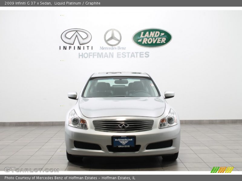 Liquid Platinum / Graphite 2009 Infiniti G 37 x Sedan