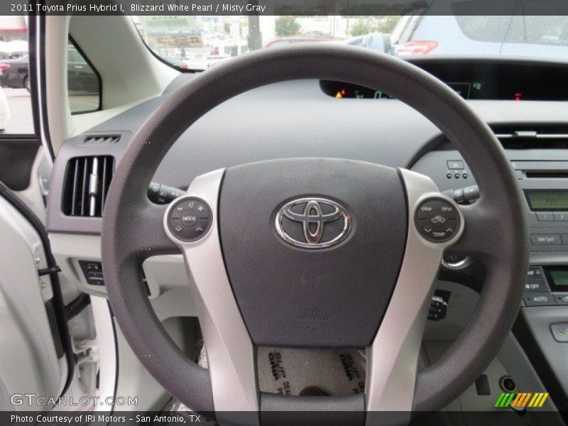 Blizzard White Pearl / Misty Gray 2011 Toyota Prius Hybrid I
