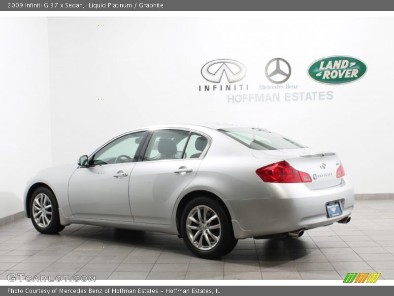 Liquid Platinum / Graphite 2009 Infiniti G 37 x Sedan