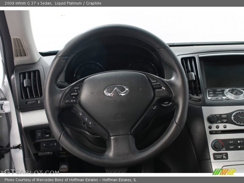 Liquid Platinum / Graphite 2009 Infiniti G 37 x Sedan