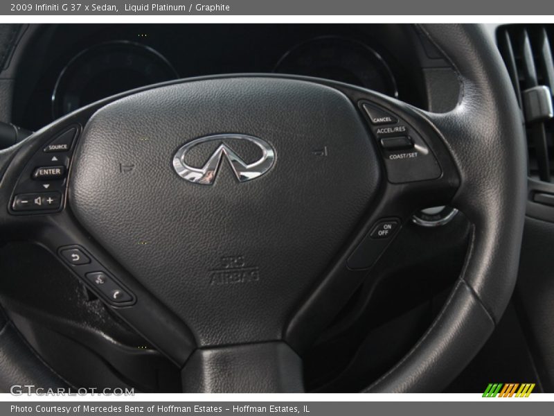 Liquid Platinum / Graphite 2009 Infiniti G 37 x Sedan