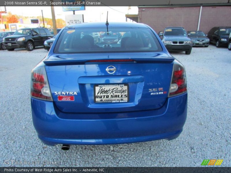 Sapphire Blue / SE-R Charcoal 2008 Nissan Sentra SE-R