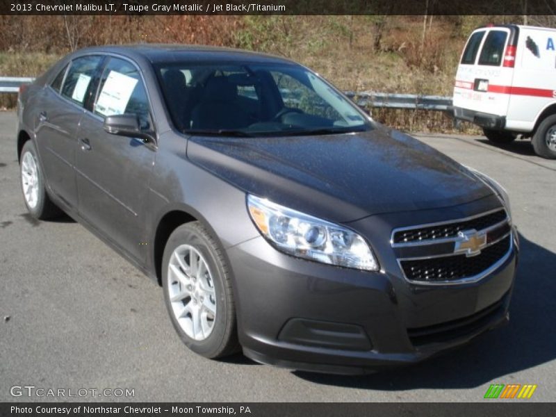 Taupe Gray Metallic / Jet Black/Titanium 2013 Chevrolet Malibu LT
