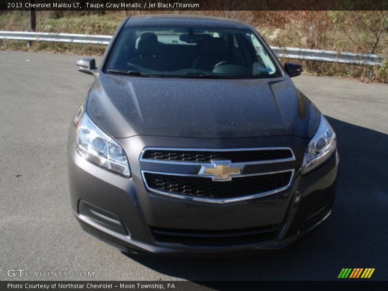 Taupe Gray Metallic / Jet Black/Titanium 2013 Chevrolet Malibu LT