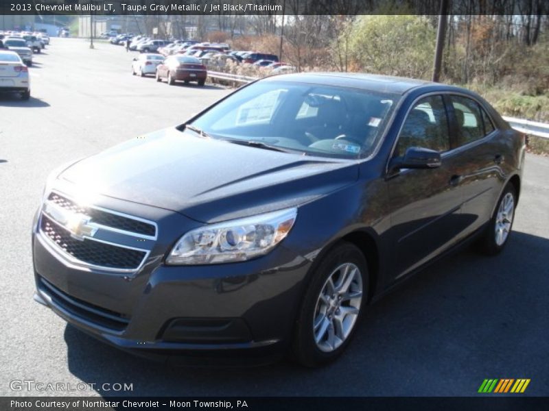 Taupe Gray Metallic / Jet Black/Titanium 2013 Chevrolet Malibu LT
