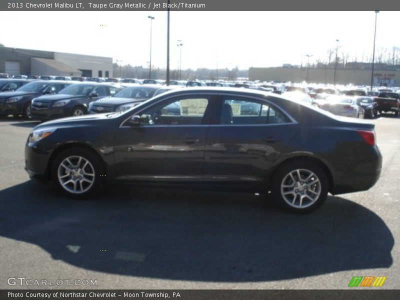 Taupe Gray Metallic / Jet Black/Titanium 2013 Chevrolet Malibu LT