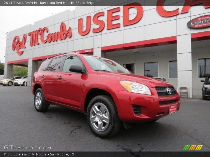 Barcelona Red Metallic / Sand Beige 2011 Toyota RAV4 I4
