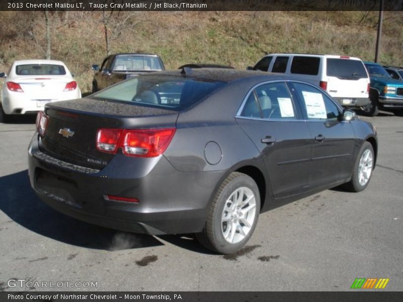 Taupe Gray Metallic / Jet Black/Titanium 2013 Chevrolet Malibu LT