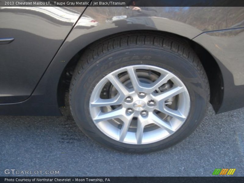 Taupe Gray Metallic / Jet Black/Titanium 2013 Chevrolet Malibu LT
