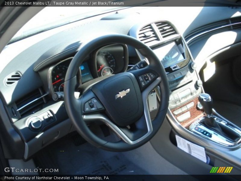 Taupe Gray Metallic / Jet Black/Titanium 2013 Chevrolet Malibu LT