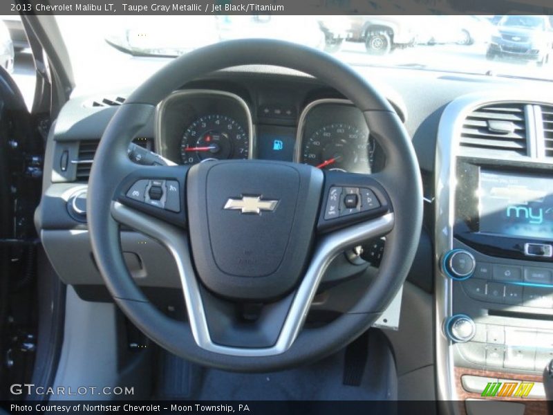 Taupe Gray Metallic / Jet Black/Titanium 2013 Chevrolet Malibu LT