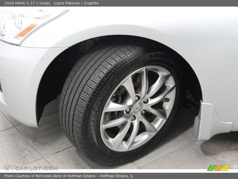 Liquid Platinum / Graphite 2009 Infiniti G 37 x Sedan
