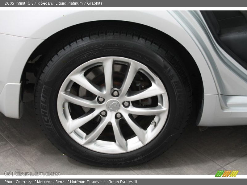Liquid Platinum / Graphite 2009 Infiniti G 37 x Sedan