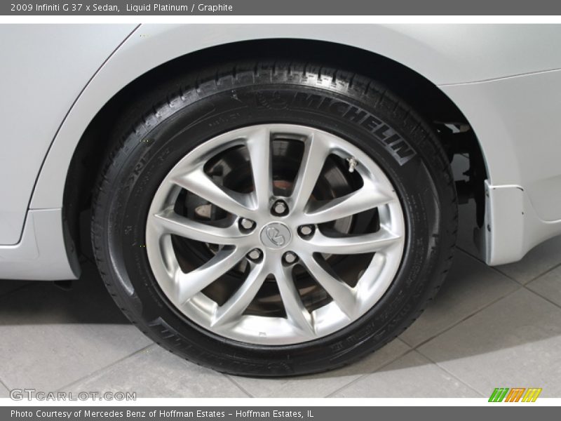Liquid Platinum / Graphite 2009 Infiniti G 37 x Sedan