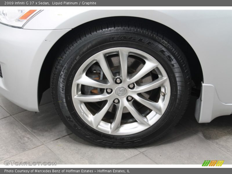 Liquid Platinum / Graphite 2009 Infiniti G 37 x Sedan