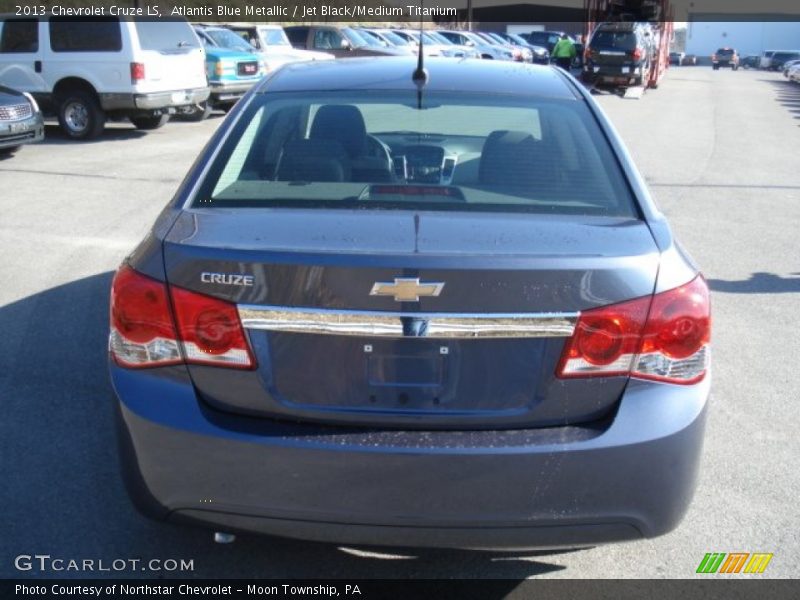 Atlantis Blue Metallic / Jet Black/Medium Titanium 2013 Chevrolet Cruze LS