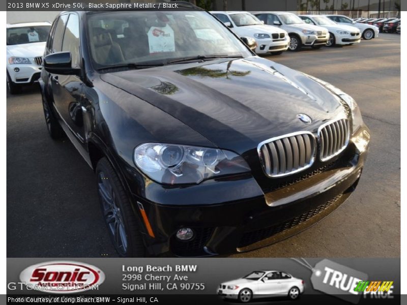 Black Sapphire Metallic / Black 2013 BMW X5 xDrive 50i