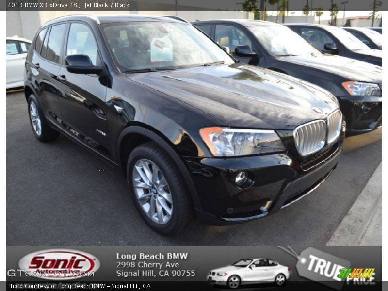 Jet Black / Black 2013 BMW X3 xDrive 28i