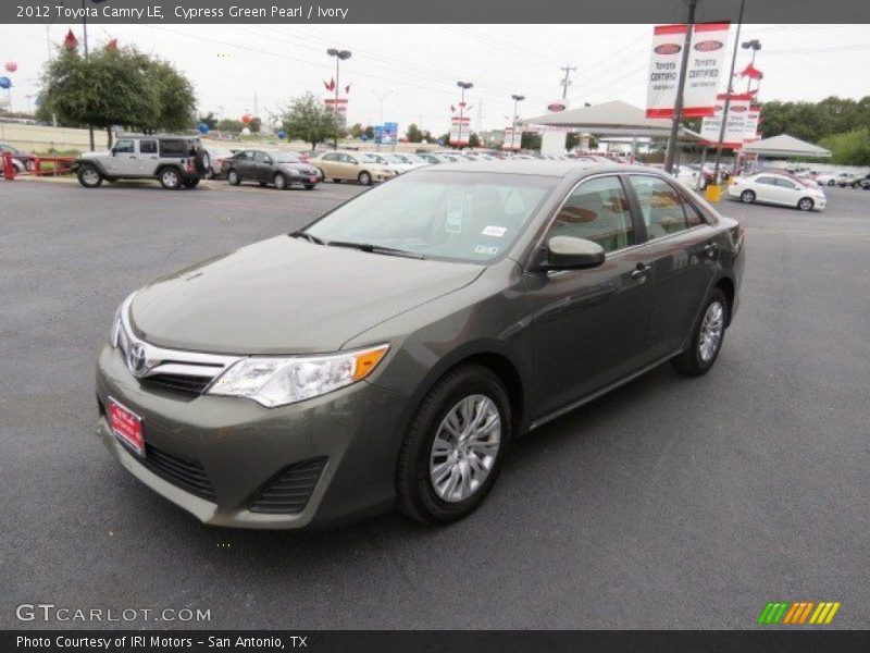 Cypress Green Pearl / Ivory 2012 Toyota Camry LE