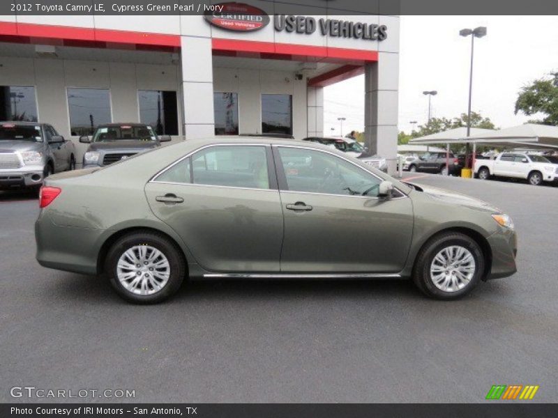 Cypress Green Pearl / Ivory 2012 Toyota Camry LE