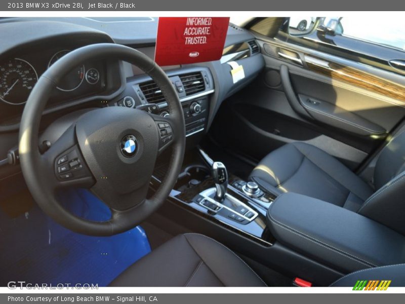 Jet Black / Black 2013 BMW X3 xDrive 28i