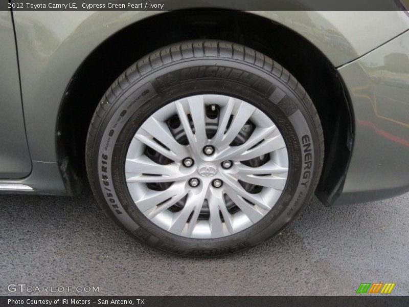 Cypress Green Pearl / Ivory 2012 Toyota Camry LE