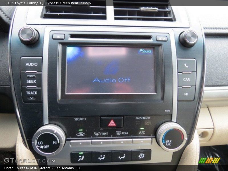 Cypress Green Pearl / Ivory 2012 Toyota Camry LE
