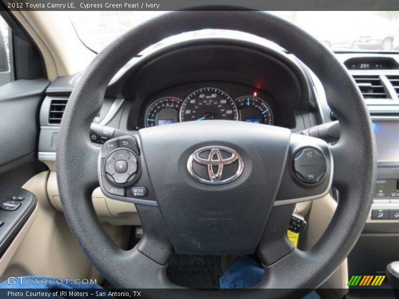 Cypress Green Pearl / Ivory 2012 Toyota Camry LE