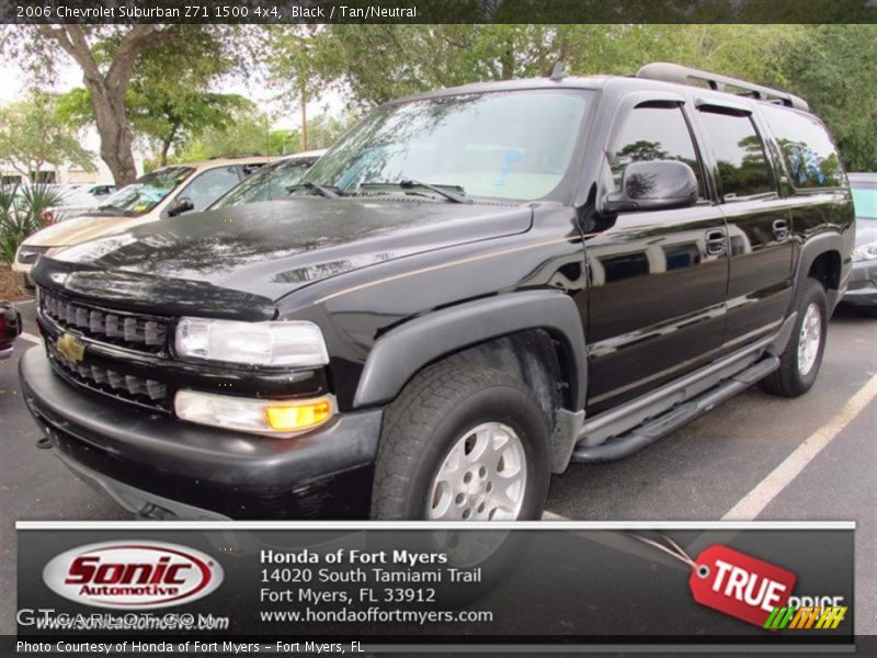 Black / Tan/Neutral 2006 Chevrolet Suburban Z71 1500 4x4