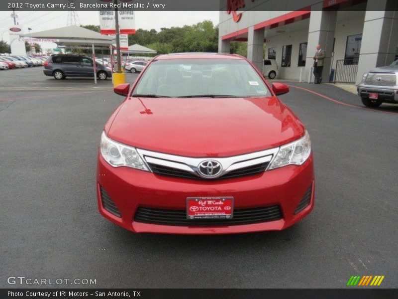 Barcelona Red Metallic / Ivory 2012 Toyota Camry LE