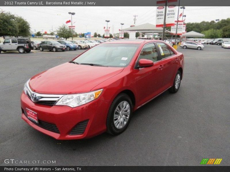 Barcelona Red Metallic / Ivory 2012 Toyota Camry LE