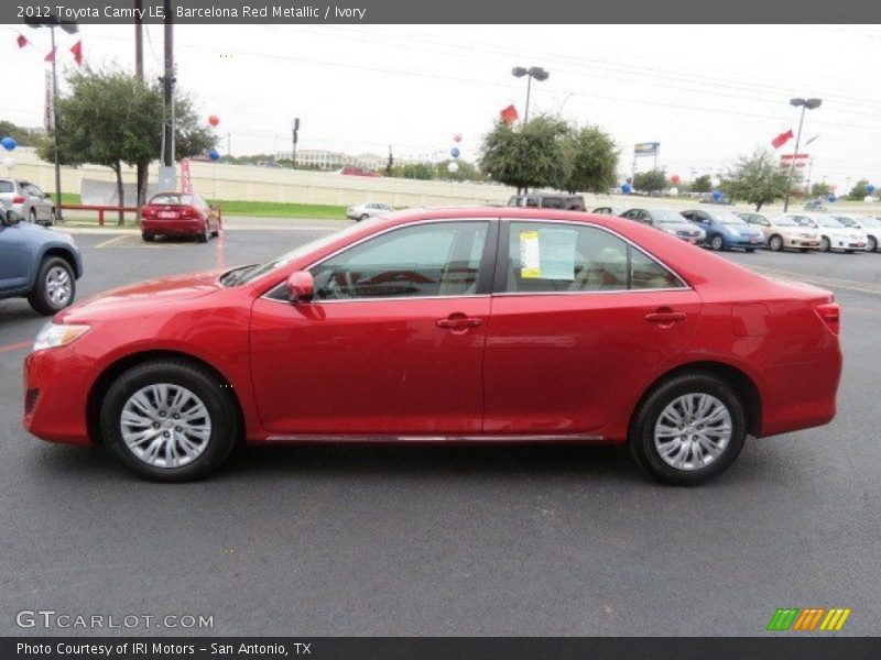 Barcelona Red Metallic / Ivory 2012 Toyota Camry LE