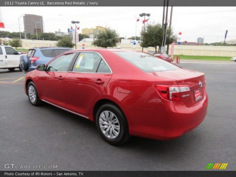 Barcelona Red Metallic / Ivory 2012 Toyota Camry LE