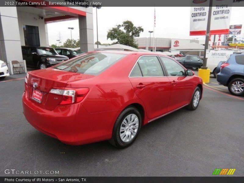 Barcelona Red Metallic / Ivory 2012 Toyota Camry LE