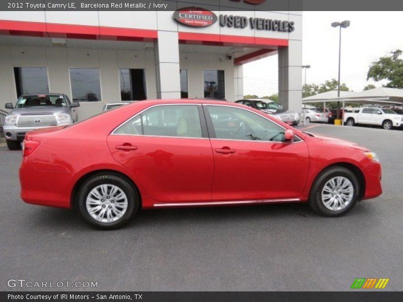 Barcelona Red Metallic / Ivory 2012 Toyota Camry LE