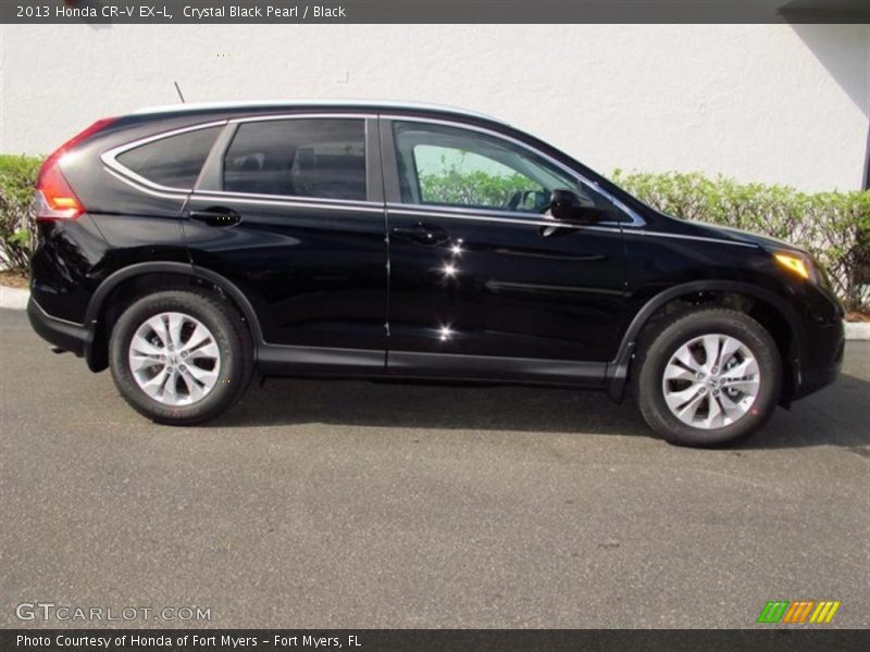 Crystal Black Pearl / Black 2013 Honda CR-V EX-L