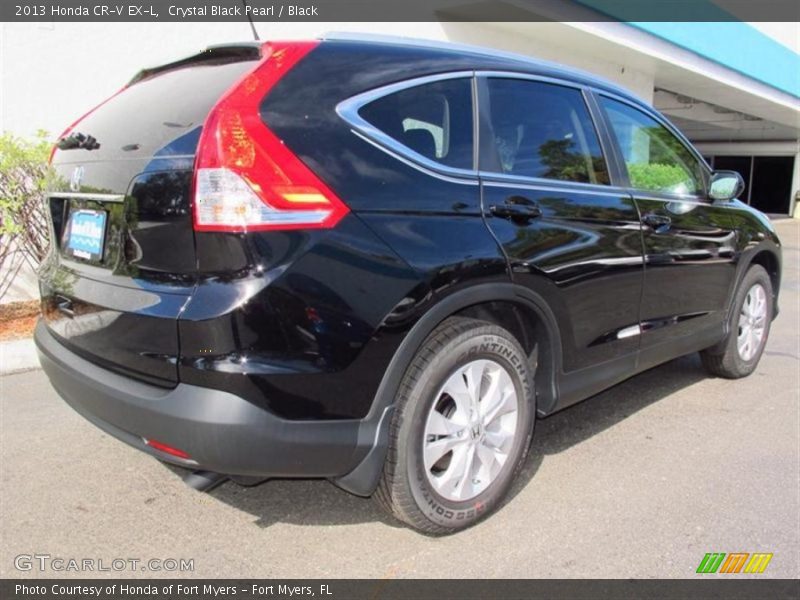Crystal Black Pearl / Black 2013 Honda CR-V EX-L