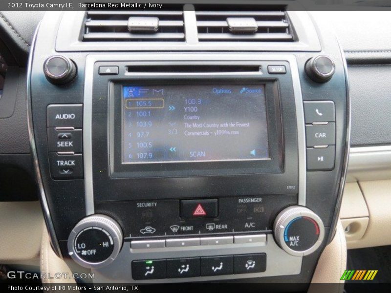 Barcelona Red Metallic / Ivory 2012 Toyota Camry LE